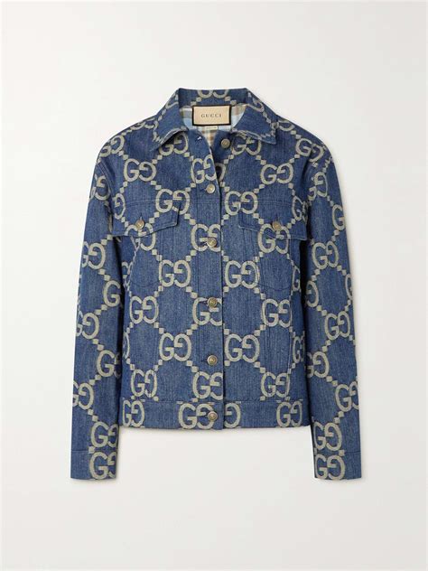 gucci jumbo gg denim jacket|Gucci denim jacket outlet.